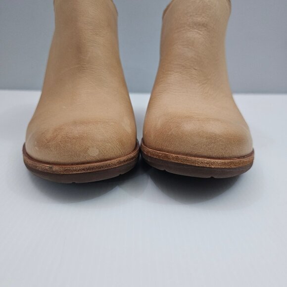 Kork Ease Challis Mules Womens 10 Tan Leather Casual Slip On Stacked Block Heel - Picture 6 of 13